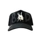 thumbnail image 3 of Vago Gorra Negra Bad Estilo Streetwear con Picos Metalicos y Gamuza, 3 of 5