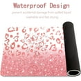 thumbnail image 5 of Gaming Laptop Mouse Pad,Large Peach Pink Gold Desk Pads PC Keyboard Waterproof and Non-Slip 31.5 x 11.8inches 3mm Thick XL,XXL Rubber Table Mat,Leopard Print Mouse Pads, 5 of 18