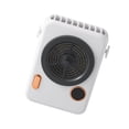 thumbnail image 4 of Ventilador para colgar en el cuello Ventilador recargable eléctrico digital LED Enfriador de forma de cámara portátil ajustable, Blanco Advancent HA004178-01B, 4 of 6