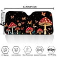thumbnail image 5 of Uorisanigo Lovely Mushroom Butterfly Windshield Cover Automotive Windshield Sun Shade Interior Decor Auto Front Window Shade Reflective Polyester Blocks Heat and Sun Easy to Clean, 5 of 7