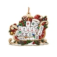 thumbnail image 2 of Trovenix Mahjong Ornament Christmas Wooden Themed Hanging Ornament Festive Holiday Tree Decoration For Xmas Home Party Decor Keepsake Gift, 2 of 6