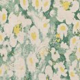thumbnail image 3 of HomeRoots 648162 5 x 8 ft. Green Yellow & Ivory Floral Washable Machine Made Rectangle Area Rug with UV Protection, 3 of 9