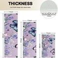 thumbnail image 4 of Purple Butterfly Flower Butterfly Pattern Kitchen Rugs Sets Of 3,Kitchen Runner Rugs Non Skid Washable,Decorative Kitchen Floor Mats for Kitchen,Sink,Laundry,17"x30"+ 17"x47" + 17"x59", 4 of 6