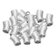 thumbnail image 2 of Paquete de 50 espaciadoras sueltas tubo gran agujero abalorios colgantes fornituras de joyería Astilla, 2 of 9
