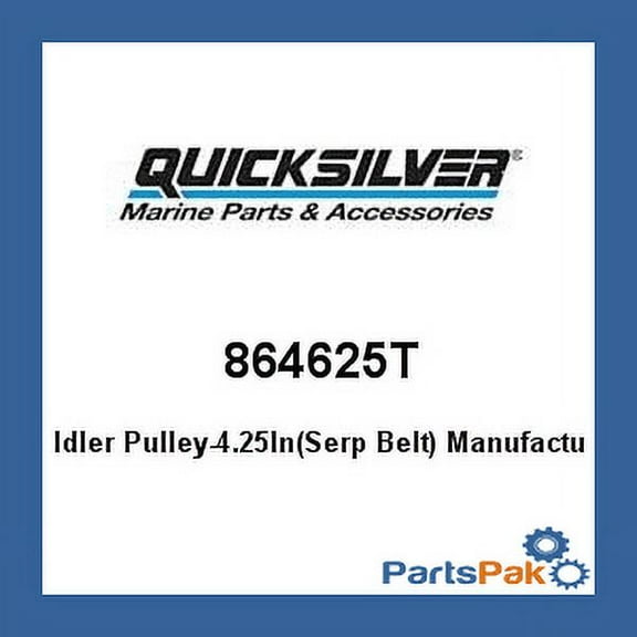 Mercury Marine Quicksilver New OEM Idler Pulley ( 4-1/4"), 864625T