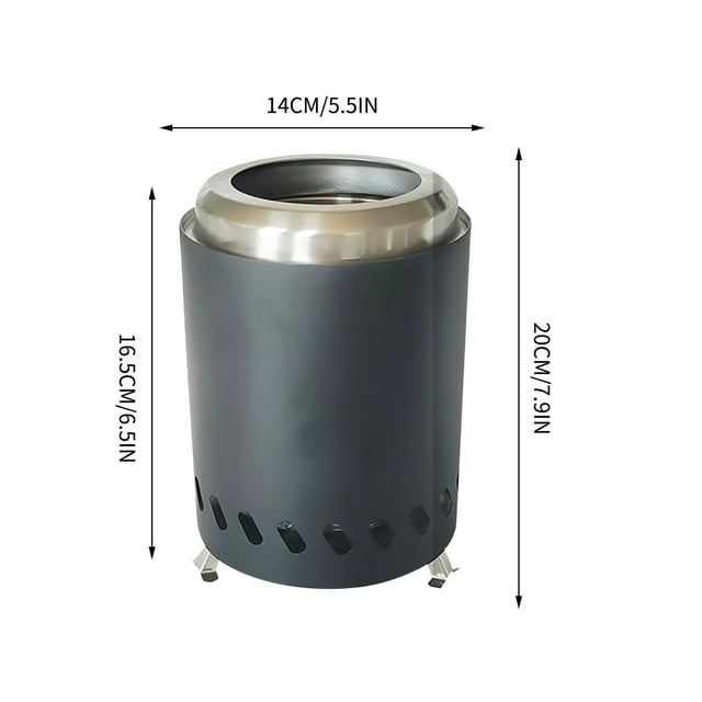 Estufa de Leña Al Aire Libre para el Patio de la Fiesta de la Barbacoa Calefacción Hogueras, Mesa Portátil Fuego Pozo con Múltiples Opciones de Color para el Patio Trasero Camping Ambiente