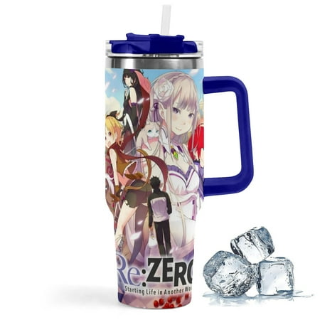 

ReZero Hajimeru Isekai Seikatsu Large capacity car cup has an iconic print is durable with insulation and features a leak-proof lid. Perfect for fans.