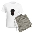 thumbnail image 5 of CafePress - Black Poodle Puppy - Women's Short Sleeve Print T-Shirt and Pants Light Cotton Pajama Set, 5 of 7
