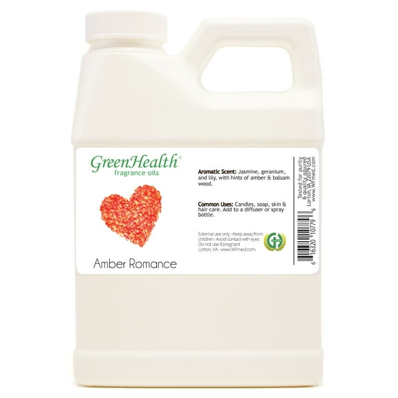 GreenHealth Amber Romance Fragrance Oil 16 fl oz White Plastic Jug with Cap