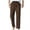 Brown, variant on Straight pants Checkered Men's Plaid Pajamas Straight Yoga Pants Home Pants Casual Pants Men Clothes