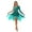 Green, variant on TiaoBug Women's Shiny Sequins Lyrical Dance Costume One Shoudler Leotard Mesh Tulle Ballet Dance Dress Blue XL