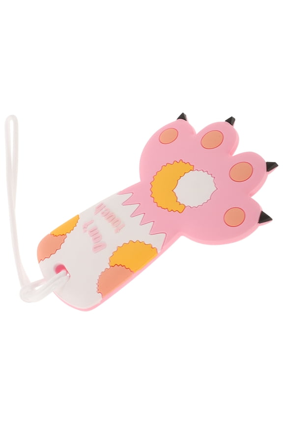 Paw Luggage Tag for Travel Bag Use Soft Silicone Material Antiloss Design 1 Piece