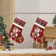 thumbnail image 4 of Set de Dos Artículos para Decoración Navideña: Calcetines Medianos con Diseño de Papá Noel, Muñeco de Nieve y Ciervo; Colgante para Árbol de Navidad y Bolsa de Dulces., 4 of 6