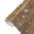 thumbnail image 1 of Unique Bargains Bling Rhinestone Sheet Self Adhesive Sticker 4.72 x 7.87Inch DIY Car Decoration Sticker Gold, 1 of 6