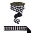 thumbnail image 3 of Craig Bachman 1.5 Inch Antique Diamond Fused Ribbon: Black, 10 Yards, 3 of 3