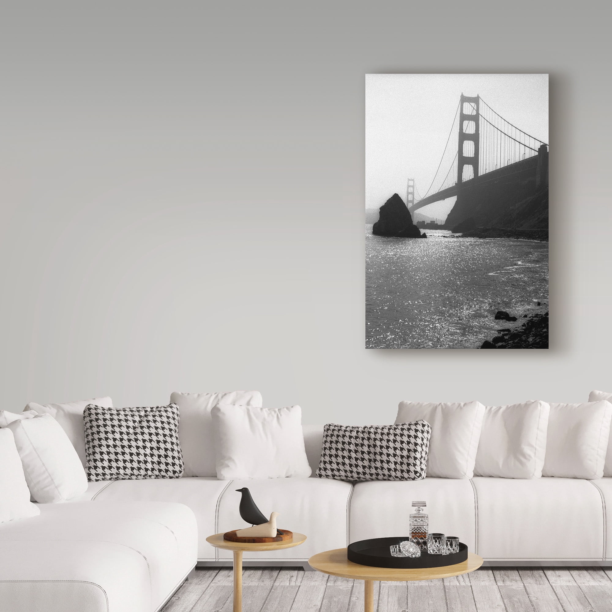 Trademark Fine Art 'The Golden Gate Bridge' Canvas Art by Lance Kuehne