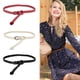 thumbnail image 5 of Cinturón Trenzado Fino uxcell Ajustable Con Cordón de Piel Sintética para Mujeres Blanco Talla única, 5 of 5