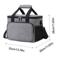 thumbnail image 2 of 12-Can Insulated Lunch Bag for Adults - 8.5L Large Capacity Soft Cooler Tote with Leakproof Lining, for Work, Picnics & Beach - Fits Meal Prep Containers & Drink Bottles, 2 of 2