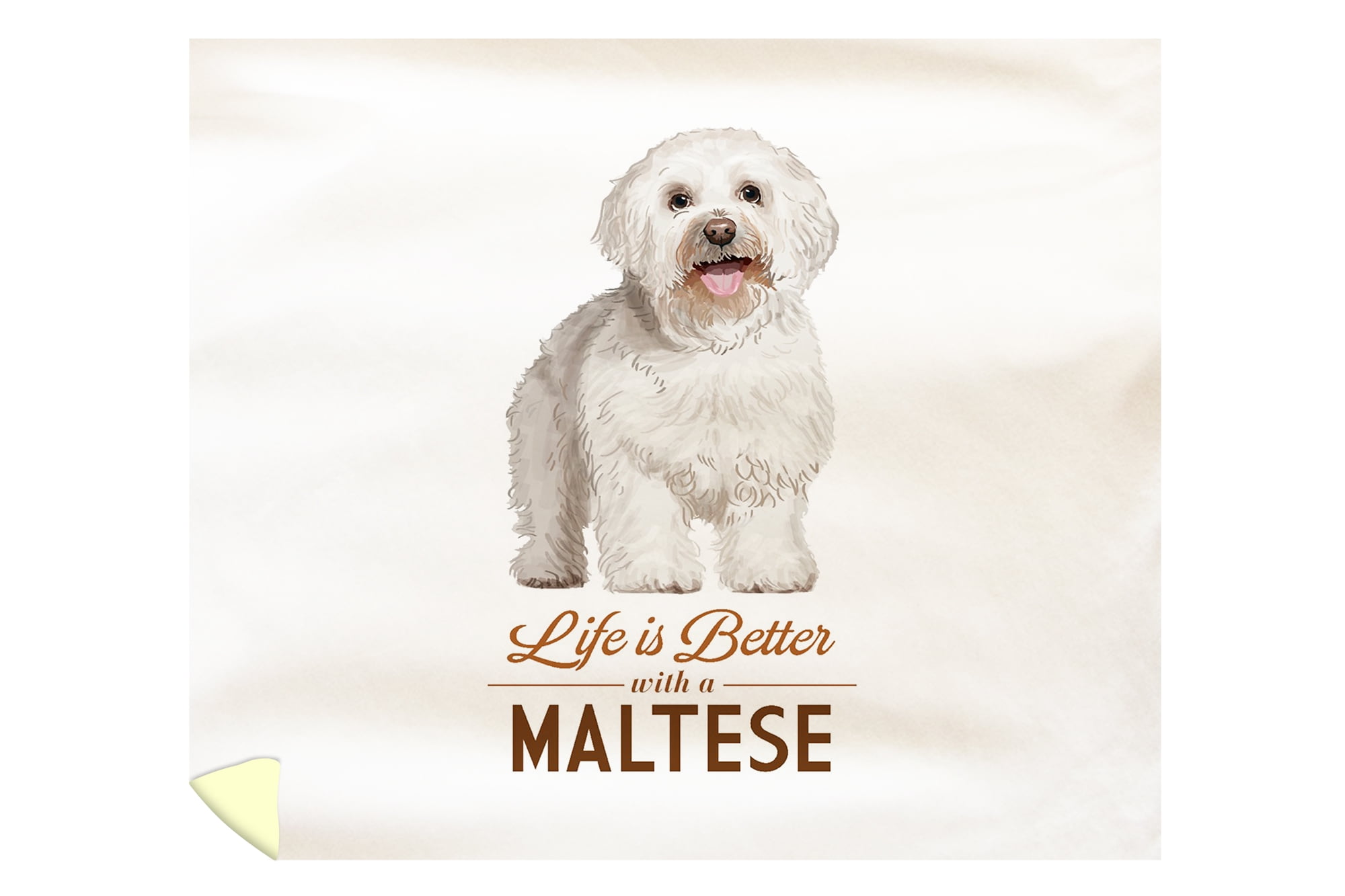 Maltese Life Is Better White Background Lantern Press