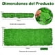 thumbnail image 3 of Seto Artificial Costway 1908 Hojas Falsas decoración interior Jardín Patio 300 x 100 cm Verde, 3 of 9