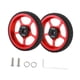 thumbnail image 2 of Ruedas fáciles para la rueda de rodillo de bicicleta plegable con pieza de reemplazo de tornillo Aleación de aluminio de neumático liviano estable Cuerpo grueso rojo, 2 of 8
