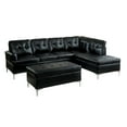 thumbnail image 5 of Lexicon Barrington Faux Leather Ottoman in Black, 5 of 5