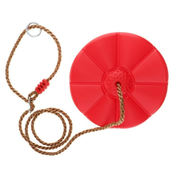 Asiento de columpio para niños disc monkey Hugo rojo para exteriores de casa de árboles