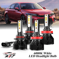 thumbnail image 1 of Compatible con Juego de Lámparas Alta/Baja Honda Civic 2016-2022 - 4 Unidades, 10,000LM 6500K Blanco Frío, Bombillas 500% Ultraluminosas, Plug & Play, 1 of 12