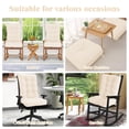 thumbnail image 2 of Galenzoov 28×18×5 inch Ultimate Comfort Rocking Chair Cushion Set - Luxurious Thick Memory Foam with Non-Slip Ties, Water-resistant Seat & Back Pillows for Indoor/Outdoor Rockers, Beige, 2 of 8