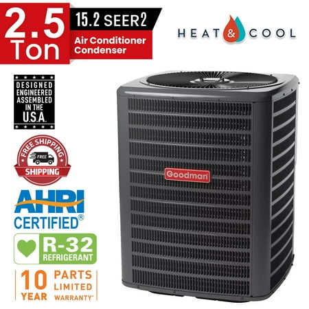 Goodman 2.5 Ton 15.2 SEER2 R-32 Split Air Conditioner GLXS4BA3010