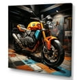 thumbnail image 2 of Designart "Pop Art Revved-Up Ride" Motorcycle Wall Art Prints, 2 of 7