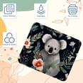 thumbnail image 3 of Koala Square Non-Slip Rubber Bottom Printed Desk Mat Mousepad for Office and Gaming - 8.3x9.8 Inch, 3 of 6