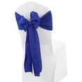 thumbnail image 1 of Wedding Linens Inc. (10 pcs) 8" x 108" Polyester Premium(200 GSM) Cotton Chair Sashes for Wedding, Events, Party Décor use - RoyalBlue, 1 of 1