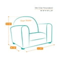 thumbnail image 3 of Personalized Upholstered Children's Mini Chair Microsuede, 3 of 6