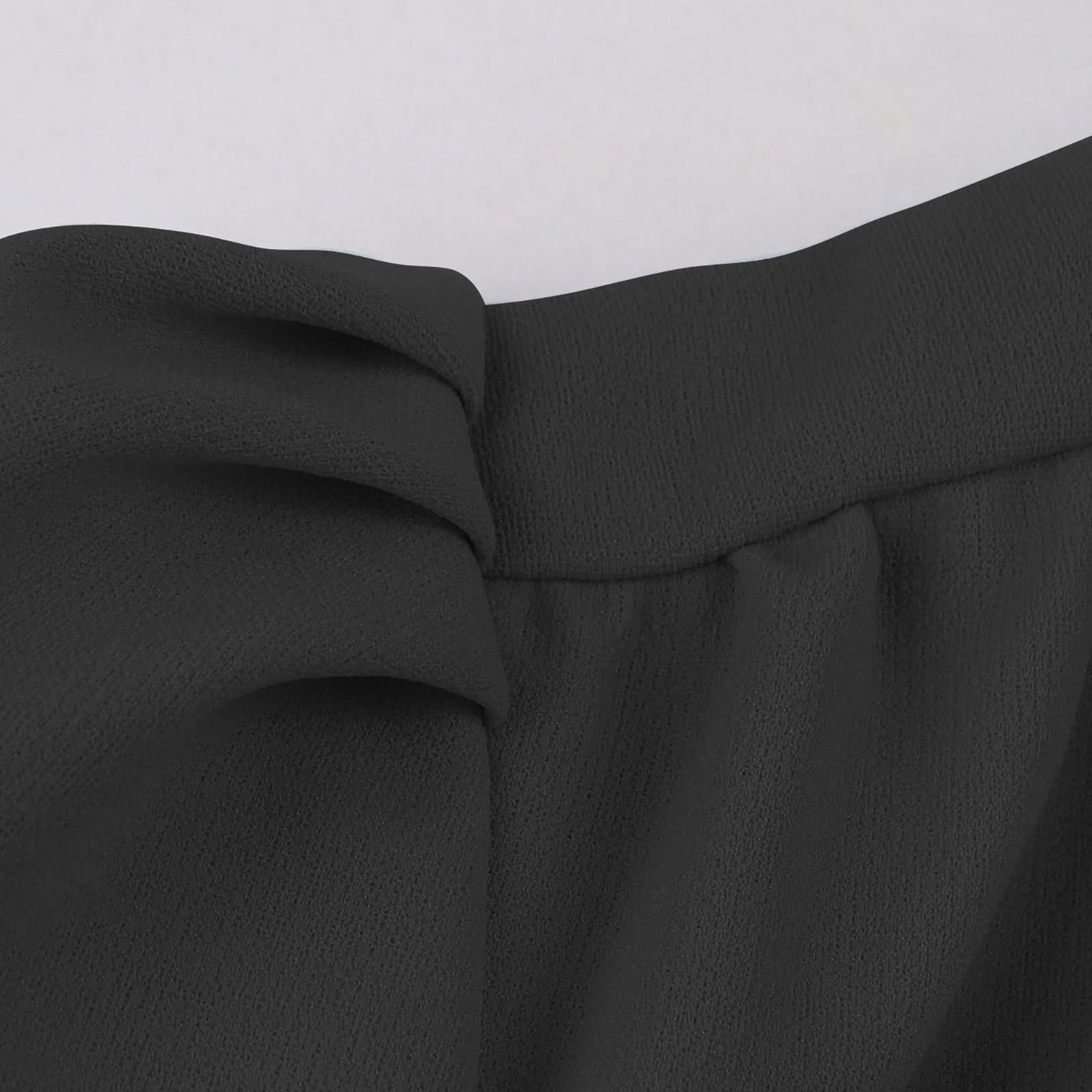 BiZtdJrK 1950s Dresses for Women Halloween Costumes Cute Bow Short Sleeve Dresses Vintage Pleated Midi Skirt Cocktail Party Dresses Lightning Sale Black