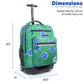 thumbnail image 6 of J World Girls Sundance 20" Rolling Backpack With Laptop Sleeve For School And Travel, Picnic, 6 of 6