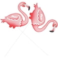 thumbnail image 1 of YSNOOWE 2Ud Jardín Con De Hierro En Forma De Flamenco Rosa Para Césped Exterior, 1 of 7