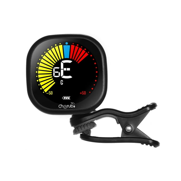 Cherub WST-670 Rechargeable Clip-on Guitar Tuner LCD Color Display for