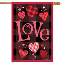 Briarwood Lane Hearts of Love Valentine's Day House Flag