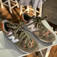 thumbnail image 1 of Men’s Size 9 New Balance Orange And Green Camo 576, 1 of 5
