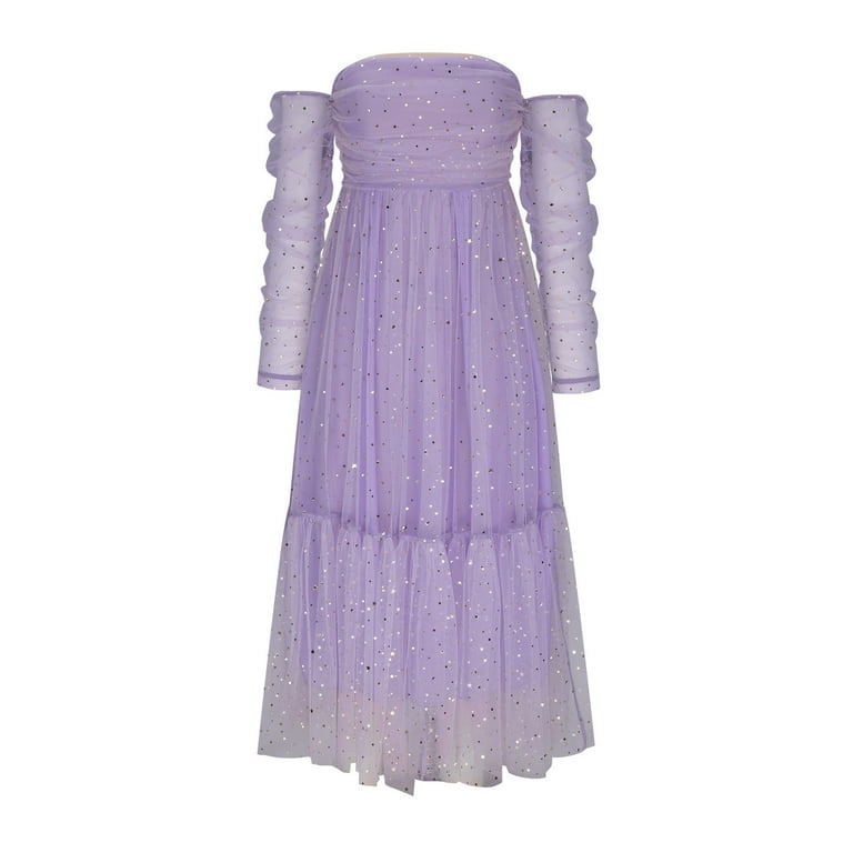strapless open back dress Lavender Tulle Princess Plunge V neck Formal Dress Puffy Prom Dress