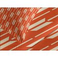 thumbnail image 4 of Ambesonne Geometric Quilted Bedspread Set 3 Pcs, Arrow Lines, Queen Size, Vermilion Cream, 4 of 5