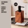 thumbnail image 4 of Bath Hand Soap & Lotion Dispenser ACACIA 10 FL OZ Brown and Black, 4 of 8