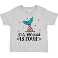 thumbnail image 3 of Inktastic 4th Birthday Mermaid Tail Girls Girls Toddler T-Shirt, 3 of 5