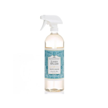 Scentennials Linen Splash WHITE GINGER (32oz) - A MUST HAVE for all your linens, laundry basket or just spray around the (Best Air Freshener For House)