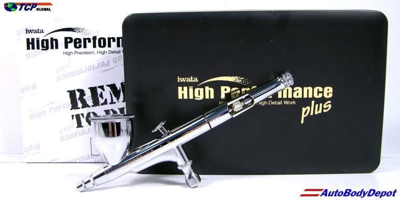 IWATA HP-C PLUS High Performance Gravity AIRBRUSH Dual-Action 0.3mm w/ FREE HOSE