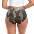 thumbnail image 3 of Womens Underwear Steampunk Space Mice Warriors Cuteness No Show Seamless Underwear for Women, Soft Stretch Women's Panties, Hipster Ladies Panties Bikini Underwear Briefs, 3 of 6