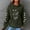 Green, variant on Sweatshirts for Women Waffle Hoodies Cute Cats Print Hood Sweatshirt Fall Winter Long Sleeved Round Neck Pullover Tops Outwears with Pocket