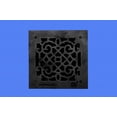 thumbnail image 2 of Black Floor Air Vent Heat Register w/Louver Heavy Cast Aluminum Vintage Victorian Rustic Upscale Design Decor Duct 8" x 8" Floor Vent Grille Registers Renovators Supply, 2 of 11