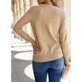thumbnail image 2 of DOKOTOO Womens Sweaters 2024 Casual Crewneck Long Sleeve Lightweight Pullover Sweater Knit Tops, 2 of 5
